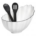 SALAD BOWL WITH SPOONS