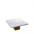 MARBLE FOOTED PLATE 25CM
