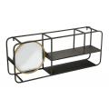 METAL SHELF WITH GOLD MIRROR