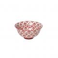 BOWL WITH RED DECAL 17CM.
