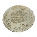 FOOTED PLATE SMOKE 31.5 CM