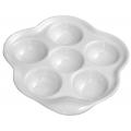 FRENCH CLASSICS WHITE DISH FOR 6 SNAILS 16X16X4CM