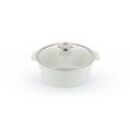 REVOLUTION 2 WHITE WITH GLASS ROUND COCOTTE 10.25''/26cm 3400ML
