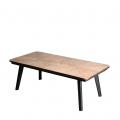 WOODEN TABLE WITH METAL LEGS RECT. 120X60X43CM