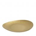 SNOW GOLD TRIANGLE PLATE SS 18/10 29,2X24,2X3CM.