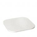SIDERS IVORY PORC. PLATE EMBOSSED 20,3X20,3X1CM
