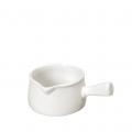 SIDERS IVORY PORC. SAUCE BOAT WITH HANDLE 170CC 11,8X8,3X4,5CM
