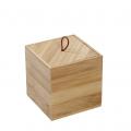 BAMBOO BOX WITH LID 9X9X9CM